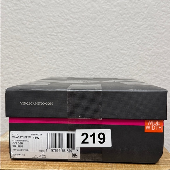 Vince Camuto Acaylee Leather Heel Sandals Size 11 Wide - Picture 8 of 8